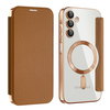  Techsuit - SmartMag Könyv Tok - Samsung Galaxy A15 4G / A15 5G - Barna tok - 0. kép