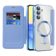  Techsuit - SmartMag könyvtok - Samsung Galaxy A15 4G / A15 5G - Világoskék tok