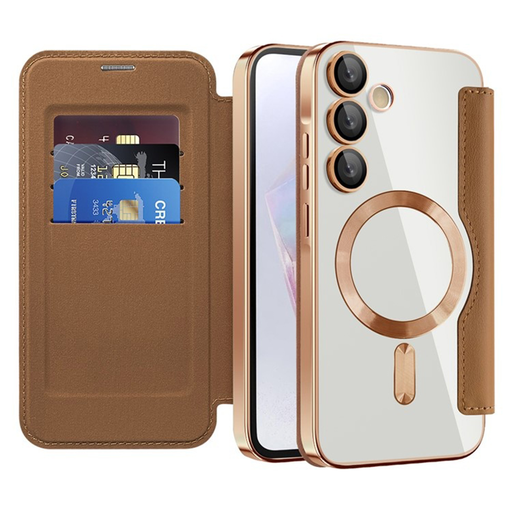 Techsuit - SmartMag Könyv Tok - Samsung Galaxy A35 5G - Barna tok Techsuit - SmartMag Könyv Tok - Samsung Galaxy A35 5G - Barna tok