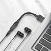 HOCO adapter AUX USB-ről 3,5 mm-es Jack csatlakozóra (női) Spirit LS37 fekete - 3. kép