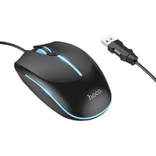 HOCO gaming vezetékes USB A számítógépes egér 2400 dpi GM37 fekete