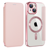  Techsuit - SmartMag Könyvtok - iPhone 15 - Rózsaszín tok - 0. kép