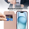  Techsuit - SmartMag Könyvtok - iPhone 15 - Rózsaszín tok - 3. kép
