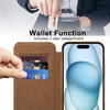 Techsuit - SmartMag könyv tok - iPhone 15 - Barna - 3. kép