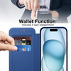 Techsuit - SmartMag Könyvtok - iPhone 15 - Kék tok - 3. kép