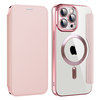  Techsuit - SmartMag könyvtok - iPhone 14 Pro Max - Rózsaszín tok - 0. kép