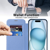 Techsuit - SmartMag könyvtok - iPhone 15 - Világoskék tok - 3. kép