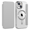  Techsuit - SmartMag könyvtok - iPhone 15 - Szürke tok - 0. kép