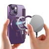  Techsuit - SmartMag Könyvtok - iPhone 15 - Lila tok - 3. kép