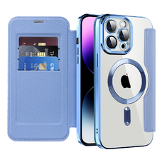  Techsuit - SmartMag Könyv Tok - iPhone 14 Pro Max - Világoskék tok