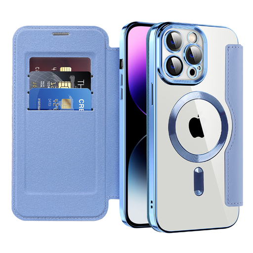 Techsuit - SmartMag Könyv Tok - iPhone 14 Pro Max - Világoskék tok Techsuit - SmartMag Könyv Tok - iPhone 14 Pro Max - Világoskék tok