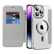  Techsuit - SmartMag Könyv Tok - iPhone 14 Pro Max - Szürke tok