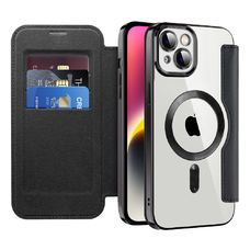  Techsuit - SmartMag Könyvtok - iPhone 14 - Fekete tok