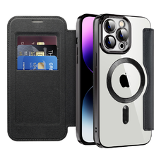  Techsuit - SmartMag könyvtok - iPhone 14 Pro Max - Fekete tok