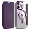  Techsuit - SmartMag könyv tok - iPhone 14 Pro Max - Lila - 0. kép