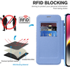  Techsuit - SmartMag könyv tok - iPhone 14 - Világoskék - 2. kép