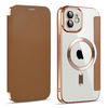  Techsuit - SmartMag Könyv Tok - iPhone 11 - Barna tok - 0. kép