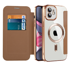  Techsuit - SmartMag Könyv Tok - iPhone 11 - Barna tok