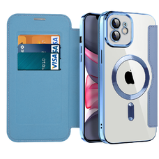  Techsuit - SmartMag Könyv Tok - iPhone 11 - Világoskék tok