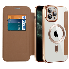  Techsuit - SmartMag Könyv Tok - iPhone 11 Pro Max - Barna tok