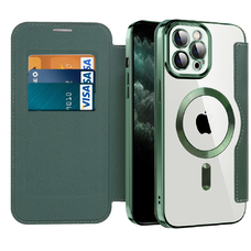  Techsuit - SmartMag könyvtok - iPhone 11 Pro Max - Zöld tok