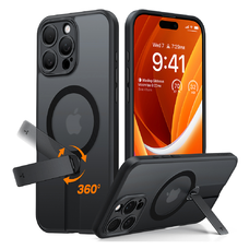  Torras - Pstand Spin - iPhone 16 Pro Max - Fekete tok