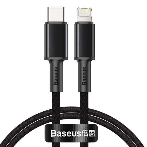 Baseus USB Type-C - Lightning kábel PD 20W 1m čierny (CATLGD-01)