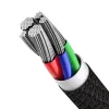 Baseus USB Type-C - Lightning kábel PD 20W 2m fekete (CATLGD-A01) - 3. kép