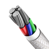 Baseus USB Type-C - Lightning kábel PD 20W 2m fehér (CATLGD-A02) - 3. kép