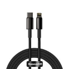Baseus USB Type-C - Lightning kábel PD 20W 2m fekete (CATLWJ-A01)