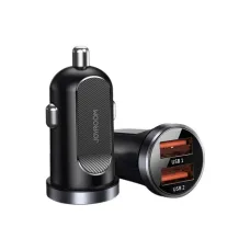 JOYROOM C-A09 2xUSB SZIVARGYÚJTÓS TÖLTŐ ADAPTER PD30W/QC3.0 FEKETE