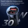 JOYROOM C-A09 2xUSB SZIVARGYÚJTÓS TÖLTŐ ADAPTER PD30W/QC3.0 FEKETE - 3. kép