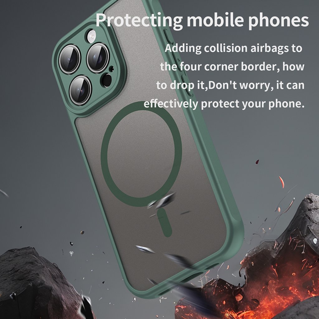  Techsuit - HaloFrost II MagSafe - iPhone 16 Pro - Zöld tok - 7