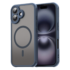 Techsuit - HaloFrost II MagSafe - iPhone 16 Plus - Sötétkék tok