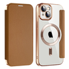 Techsuit - SmartMag könyv tok - iPhone 13 - Barna - 0. kép