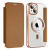 Techsuit - SmartMag Könyvtok - iPhone 14 Plus - Barna tok - 0. kép
