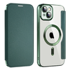 Techsuit - SmartMag könyvtok - iPhone 14 Plus - Zöld tok - 0. kép