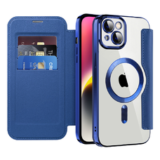 Techsuit - SmartMag Könyvtok - iPhone 14 Plus - Kék tok