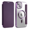 Techsuit - SmartMag Könyv Tok - iPhone 14 Plus - Lila tok - 0. kép