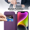 Techsuit - SmartMag Könyv Tok - iPhone 14 Plus - Lila tok - 3. kép