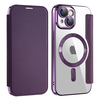 Techsuit - SmartMag könyvtok - iPhone 15 Plus - Lila tok - 0. kép