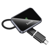 Hoco vezeték nélküli CarPlay adapter USB A / USB C HU1 fekete - 0. kép