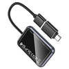 Hoco vezeték nélküli CarPlay adapter USB A / USB C HU1 fekete - 3. kép