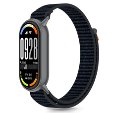 Tech-protect Nylon Stripe Xiaomi Smart Band 8 / 9 / 10 / Nfc Fekete/narancssárga