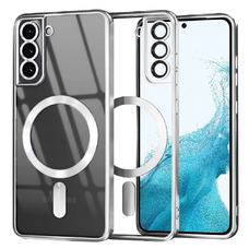  Techsuit - Luxus Kristályos MagSafe - Samsung Galaxy S22 5G - Ezüst tok