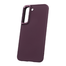 Szatén tok Samsung Galaxy S22 bordó