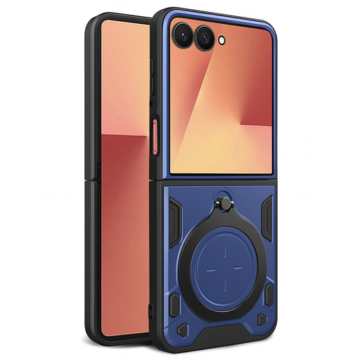 Techsuit - CamGuard Pro - Samsung Galaxy Z Flip7 - Kék tok Techsuit - CamGuard Pro - Samsung Galaxy Z Flip7 - Kék tok