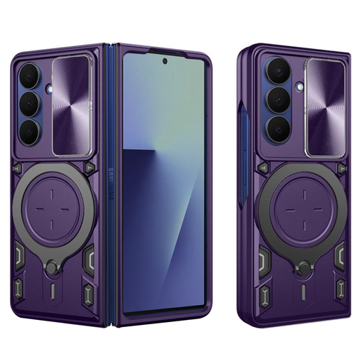Techsuit - CamGuard Pro - Samsung Galaxy Z Fold7 - Lila tok Techsuit - CamGuard Pro - Samsung Galaxy Z Fold7 - Lila tok