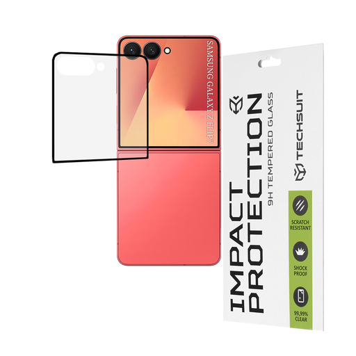 Techsuit - 111D Teljes Fedés / Teljes Ragasztás Üveg - Samsung Galaxy Z Flip7 - Fekete üvegfólia Techsuit - 111D Teljes Fedés / Teljes Ragasztás Üveg - Samsung Galaxy Z Flip7 - Fekete üvegfólia