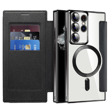  Techsuit - SmartMag könyv tok - Samsung Galaxy S22 Ultra 5G - Fekete
